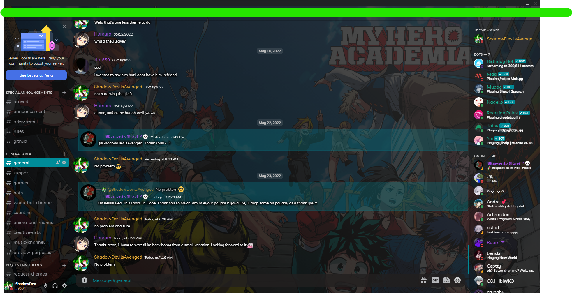 Thumbnail Old BNHA Theme Returns