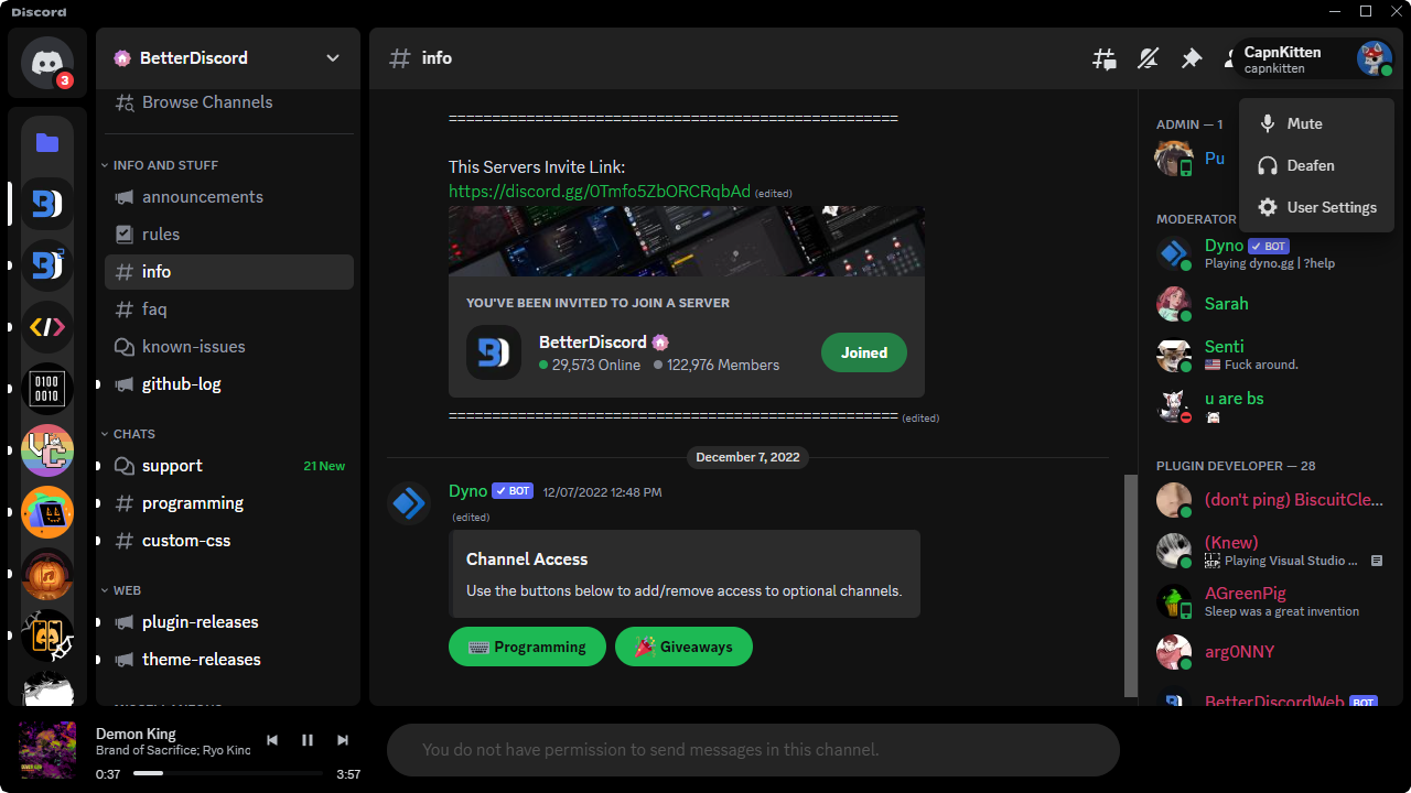 Thumbnail Spotify Discord