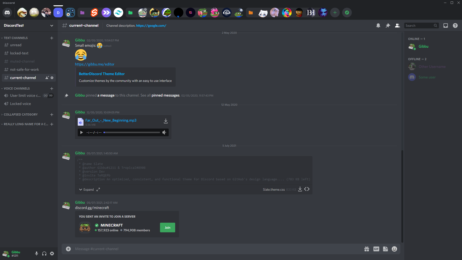Thumbnail Horizontal Server List